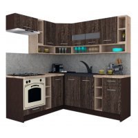 Bucatarie de Colt COSSY NEW 180-200 ST. Wenge / Decor 7648